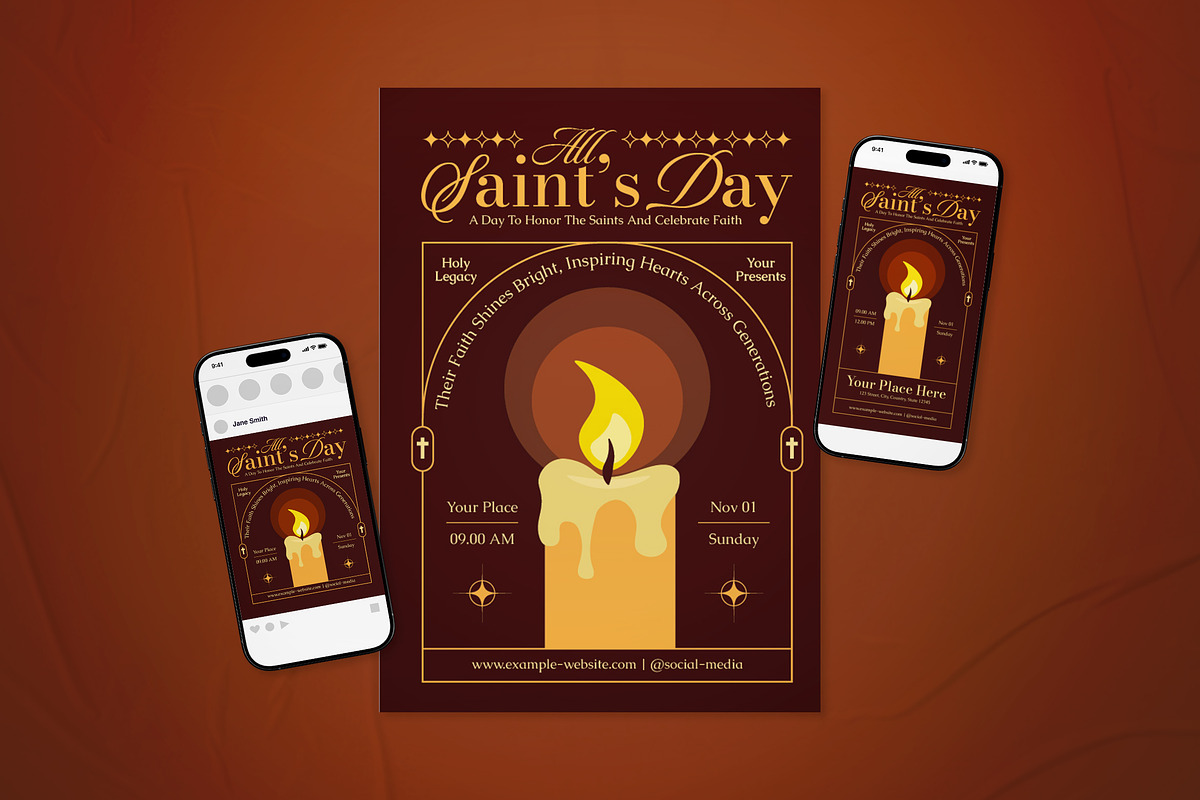All Saint's Day Event Flyer Set, a Flyer Template by The Good Store (Photo 1 of 2)