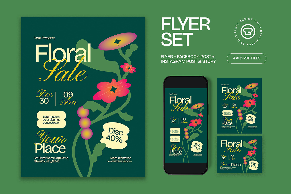 Floral Sale Flyer