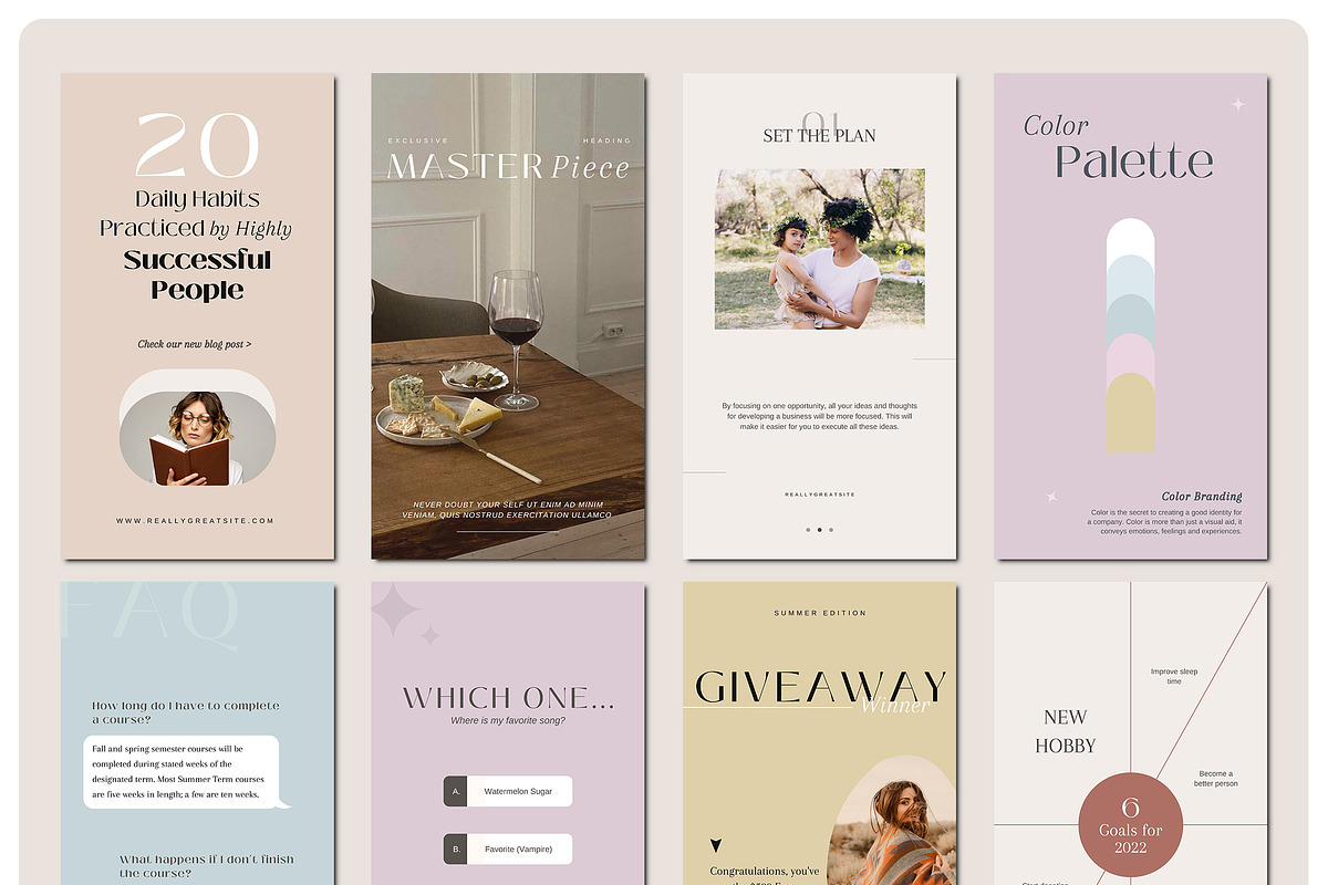 TAHOE Wellness Instagram Kit | CANVA, a Social Media Template by BlancaLab Studio (Photo 9 of 9)