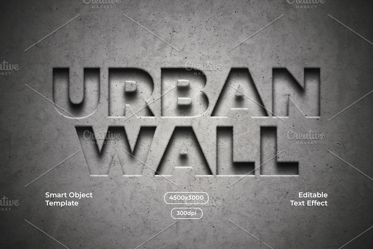 Concrete Text Effect, a Layer Style Add-On by alexdndz (Photo 1 of 2)