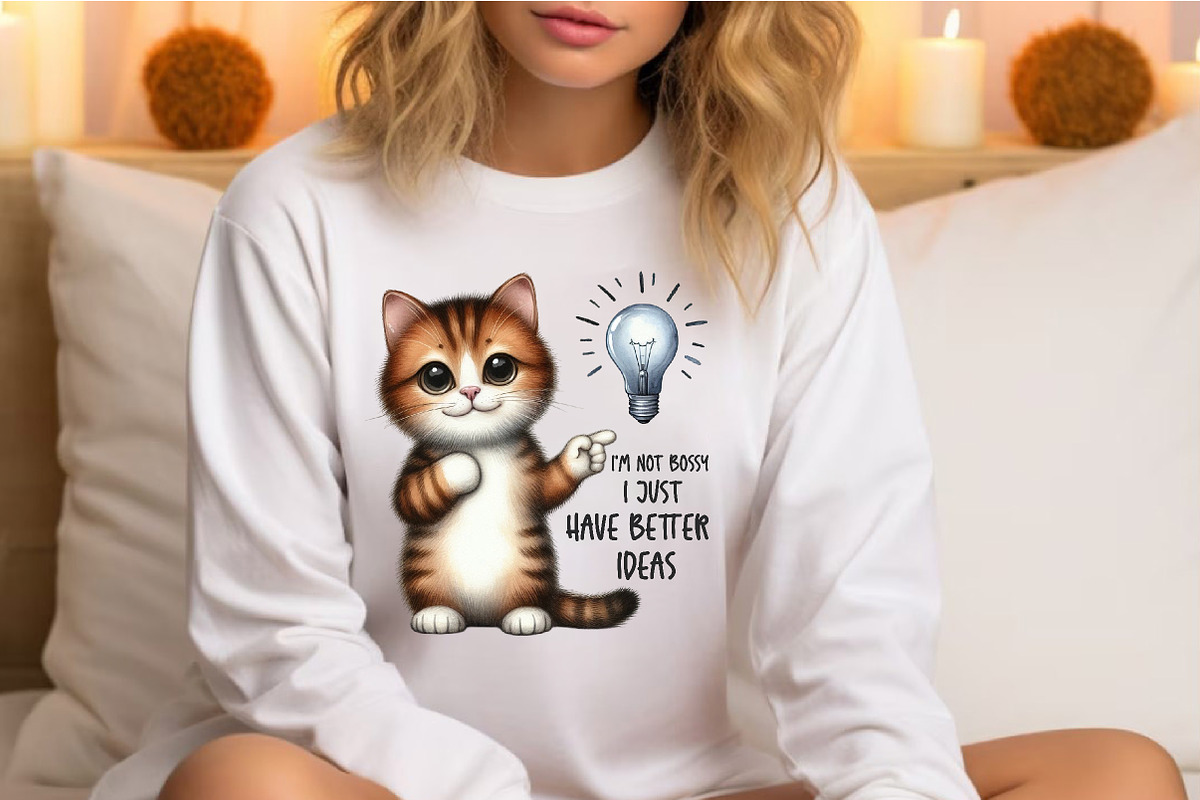 Funny Cat Sarcastic Sassy PNG, an Illustration by SinaCreation (Photo 19 of 20)