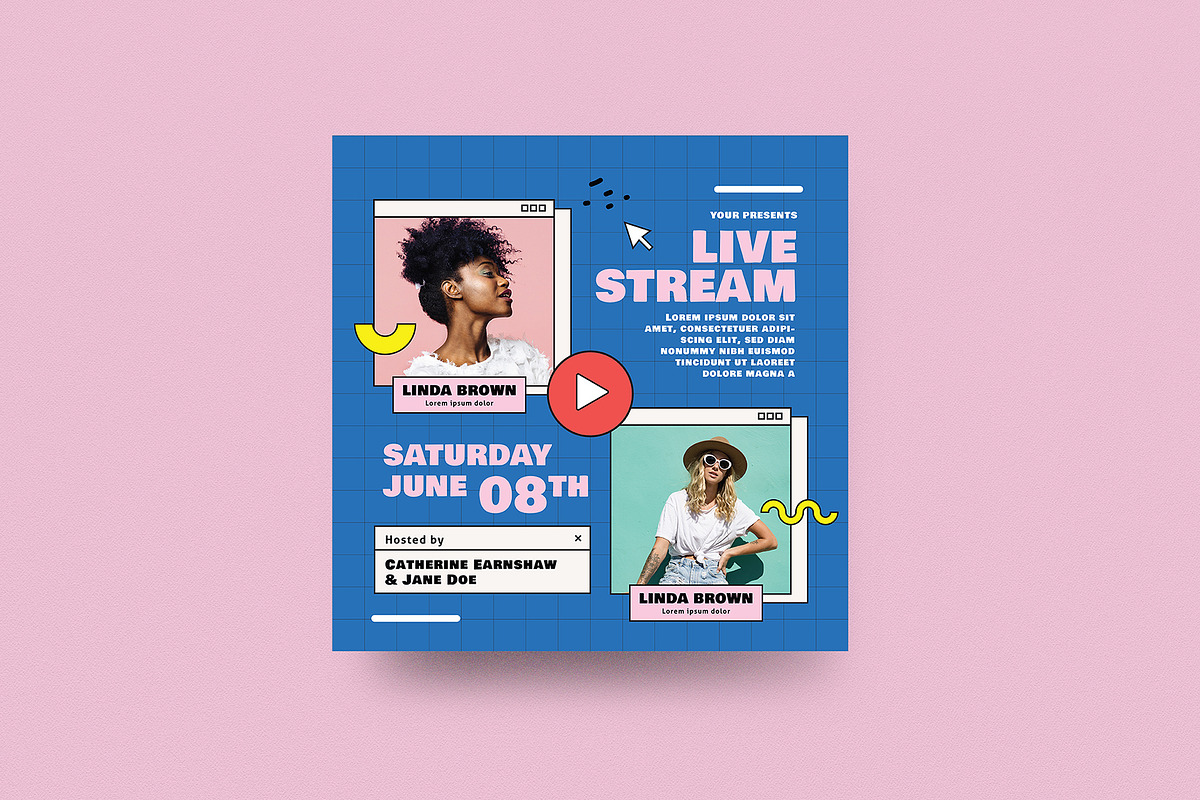 Live Stream Event Flyer Set, a Flyer Template by Guuver (Photo 3 of 4)