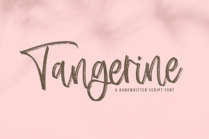 Tangerine Brush Script Font