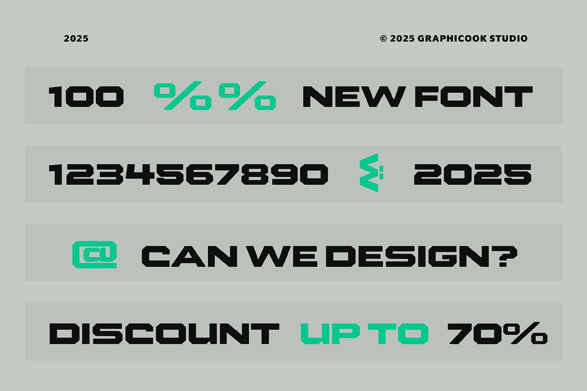 Mechawide, a Sans Serif Font by graphicook (Photo 5 of 10)