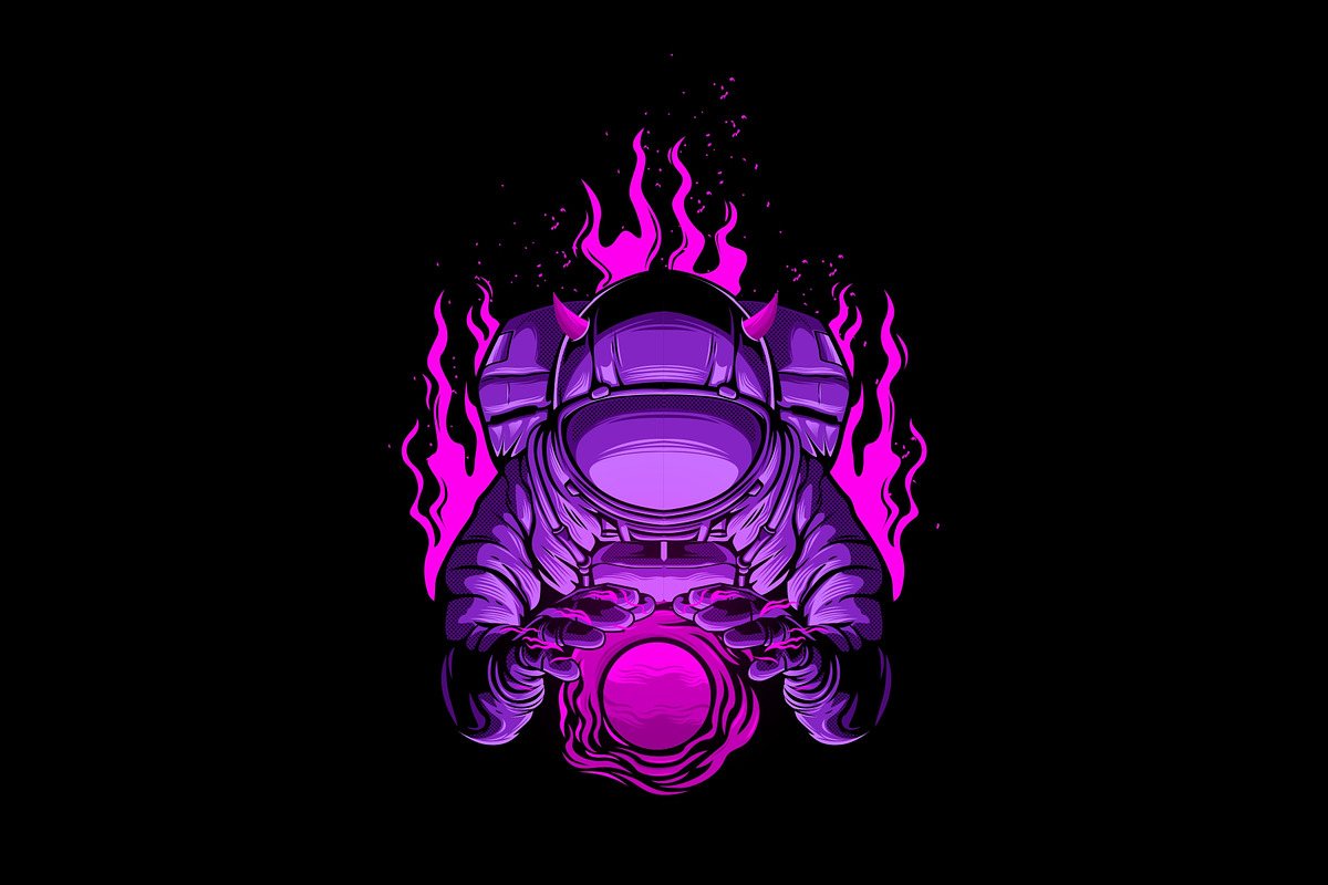 Astronaut Package, an Illustration by Pen of God Studio (Photo 2 of 2)
