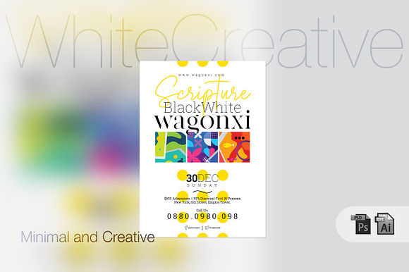 White Creative Event Poster preview 2