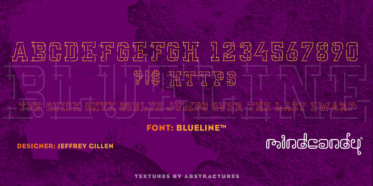 Blueline™, a Slab Serif Font by MINDCANDY