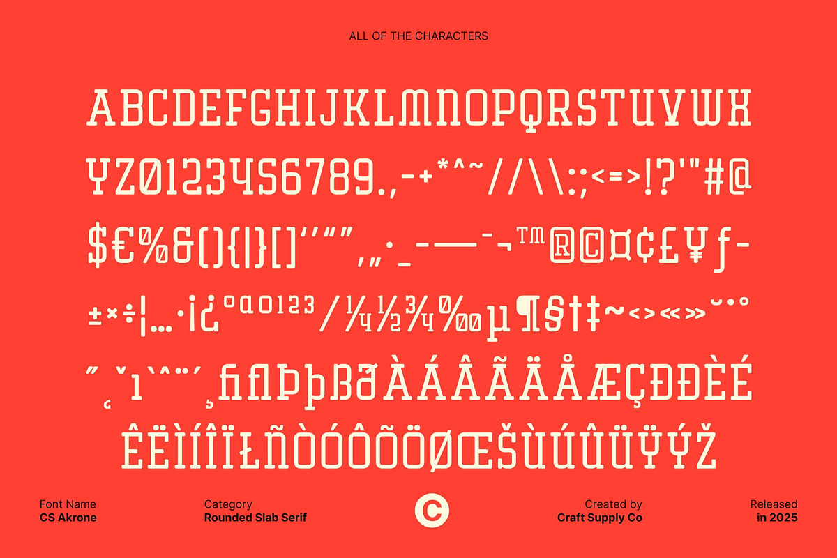 CS Akrone – Slab Serif Font, a Slab Serif Font by Craft Supply Co. (Photo 8 of 8)