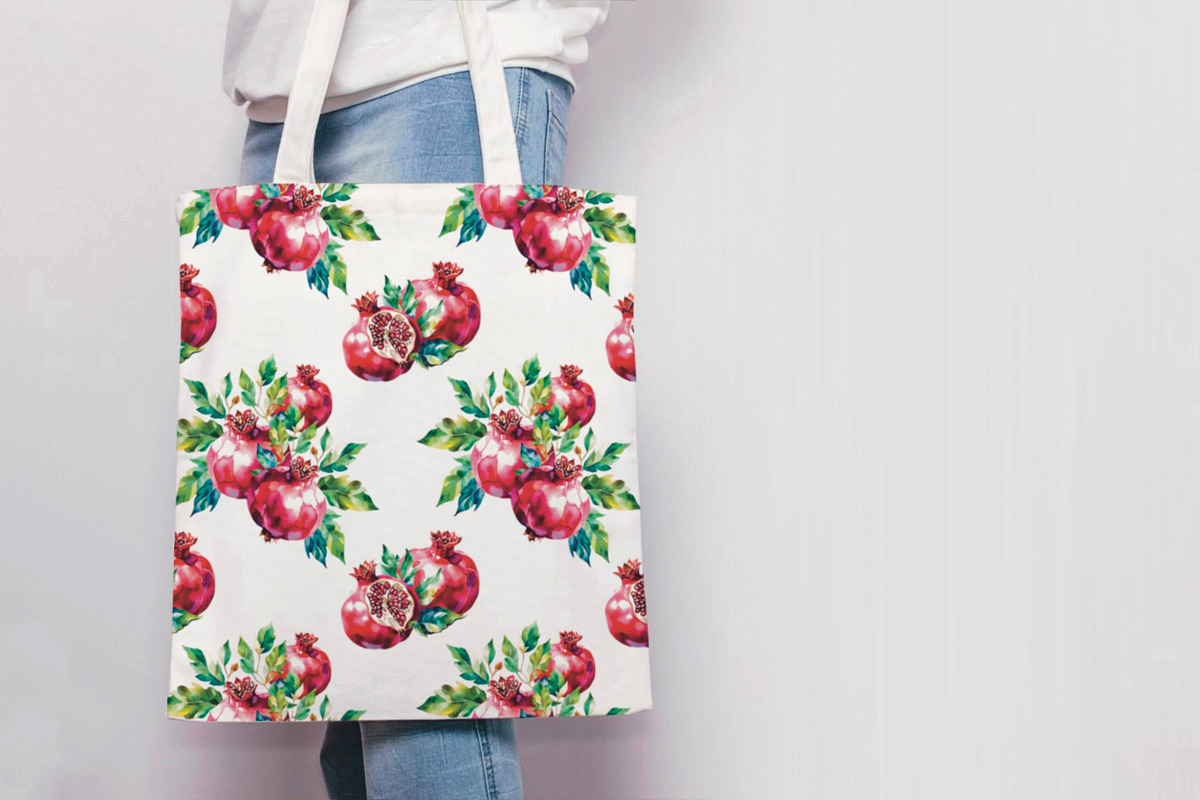 Watercolor Pomegranate, a Pattern Graphic by Volha (Photo 4 of 5)