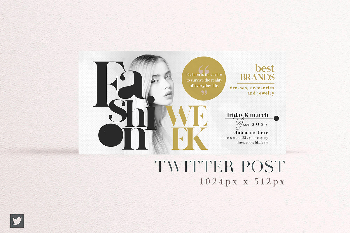 Fashion Week Social Media Pack, a Social Media Template by Touringxx Creative Studio (Photo 7 of 8)