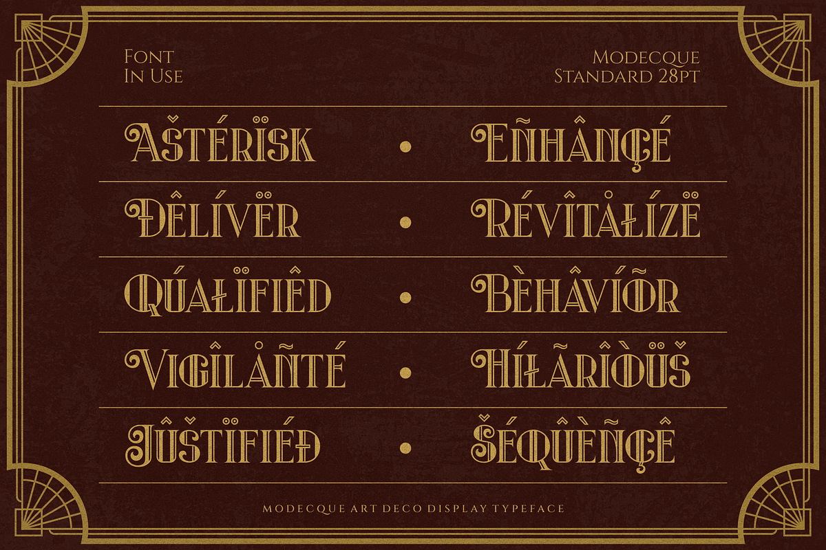 Modecque, a Font by ilhamtaro (Photo 3 of 10)