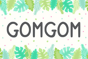 Gomgom | Handwriting Font