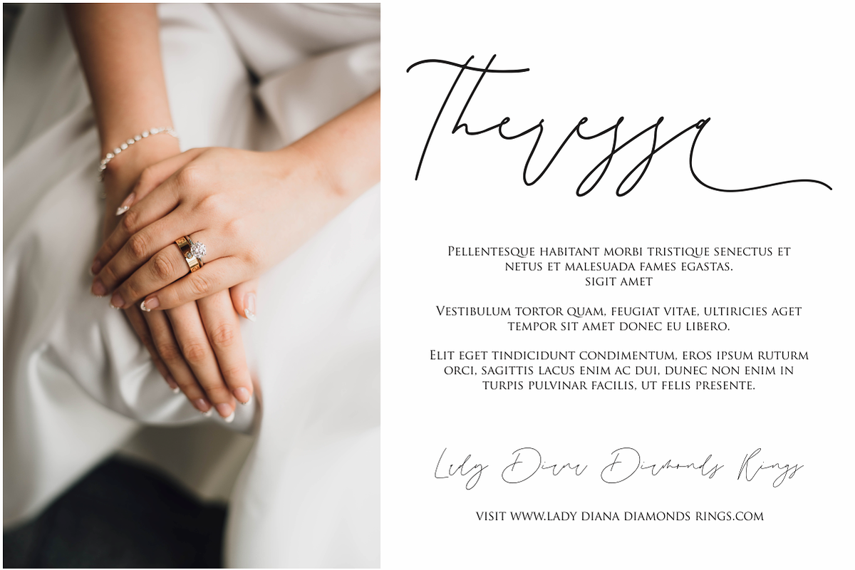 Emeria -Luxury Calligraphy Font, a Script Font by Fikryal Studio (Photo 6 of 12)