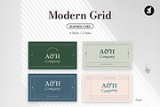 Modern Grid - Business card template, a Business Card Template by Chanut is industries (Thumbnail 2 of 3)