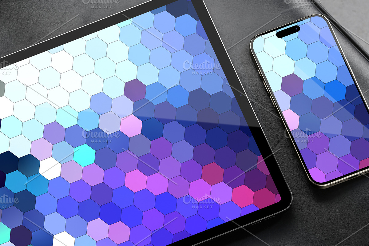 4K abstract geometric background, a Background Graphic by Elen_Art (Photo 1 of 3)