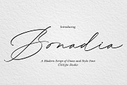 Bonadia - Modern Script Font, a Script Font by Cititype (Thumbnail 1 of 14)