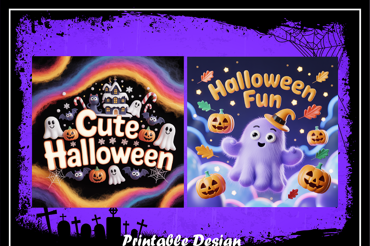 Adorable Cute Halloween Kids Color, an Animal Illustration by Printable Design Store (Photo 2 of 9)