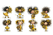 Sunflower Girl PNG Clipart, a Person Illustration by Nicolle's Colorful Art (Thumbnail 4 of 4)