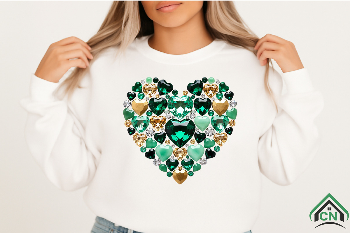 St Patrick’s Day Heart PNG, an Illustration by Craft Nest (Photo 2 of 4)