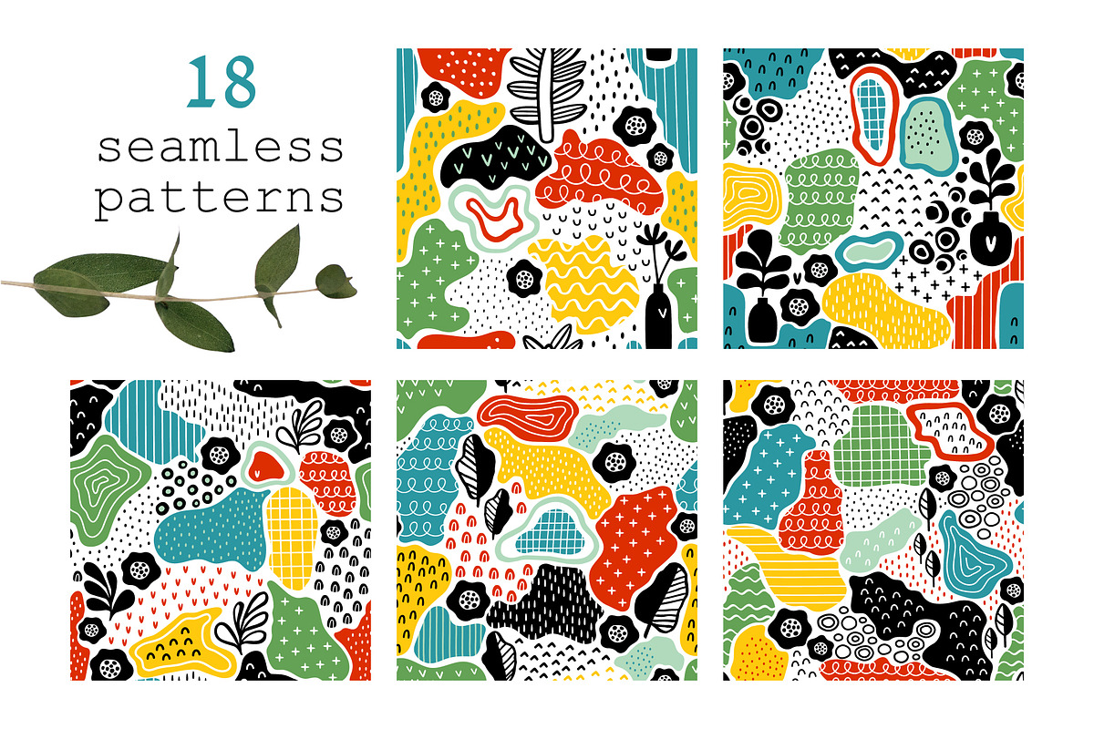 FLOWER MEADOW | patterns pack, a Pattern Graphic by Nastya Tkachova (Photo 2 of 7)