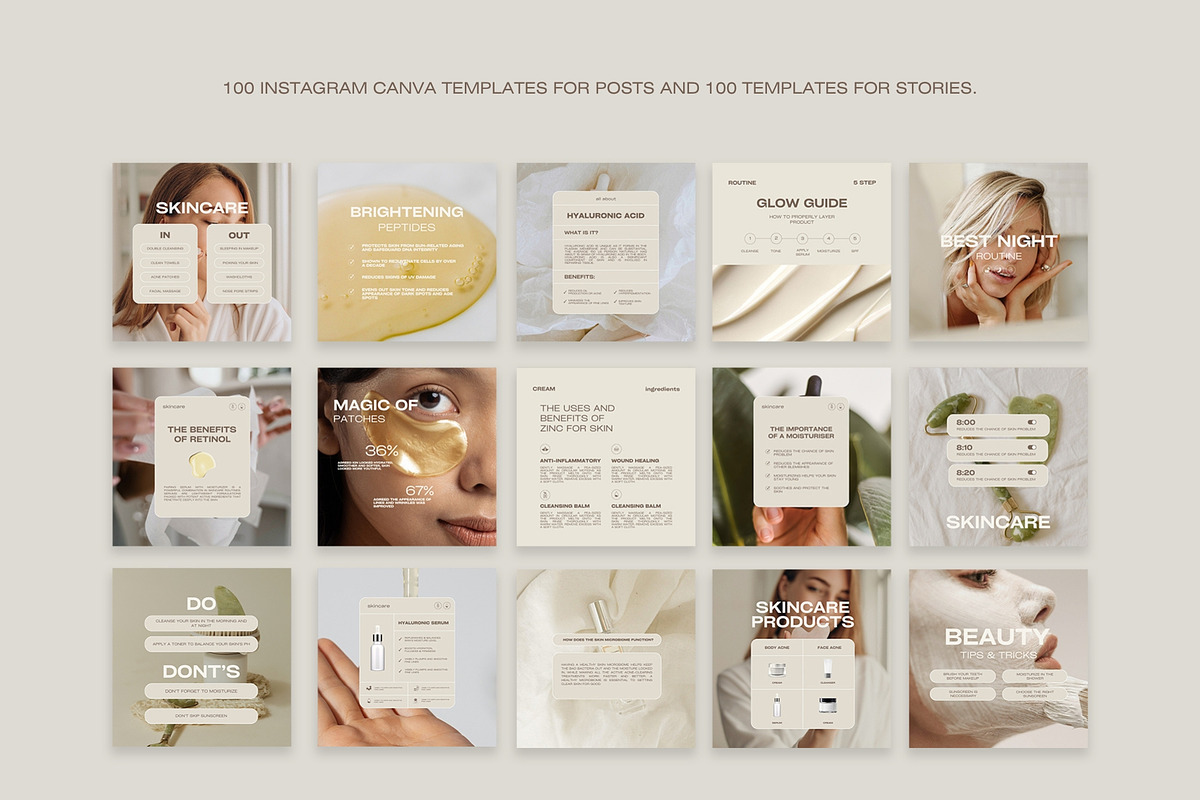 800 Beauty Instagram Content Kit, a Social Media Template by Instprofi | Studio Estimo (Photo 19 of 26)