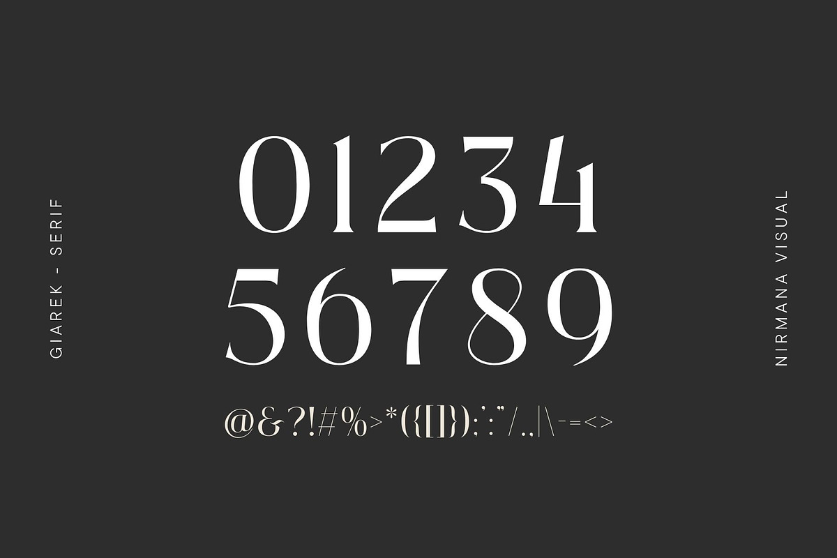 Giarek - Ligature Serif Font, a Serif Font by Nirmana Visual (Photo 10 of 13)