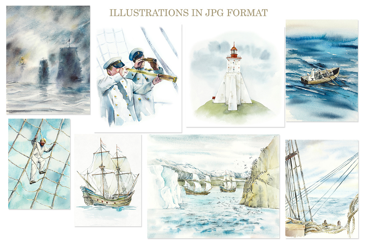 Watercolor Oceans, an Animal Illustration by Budogoshch (Photo 4 of 11)