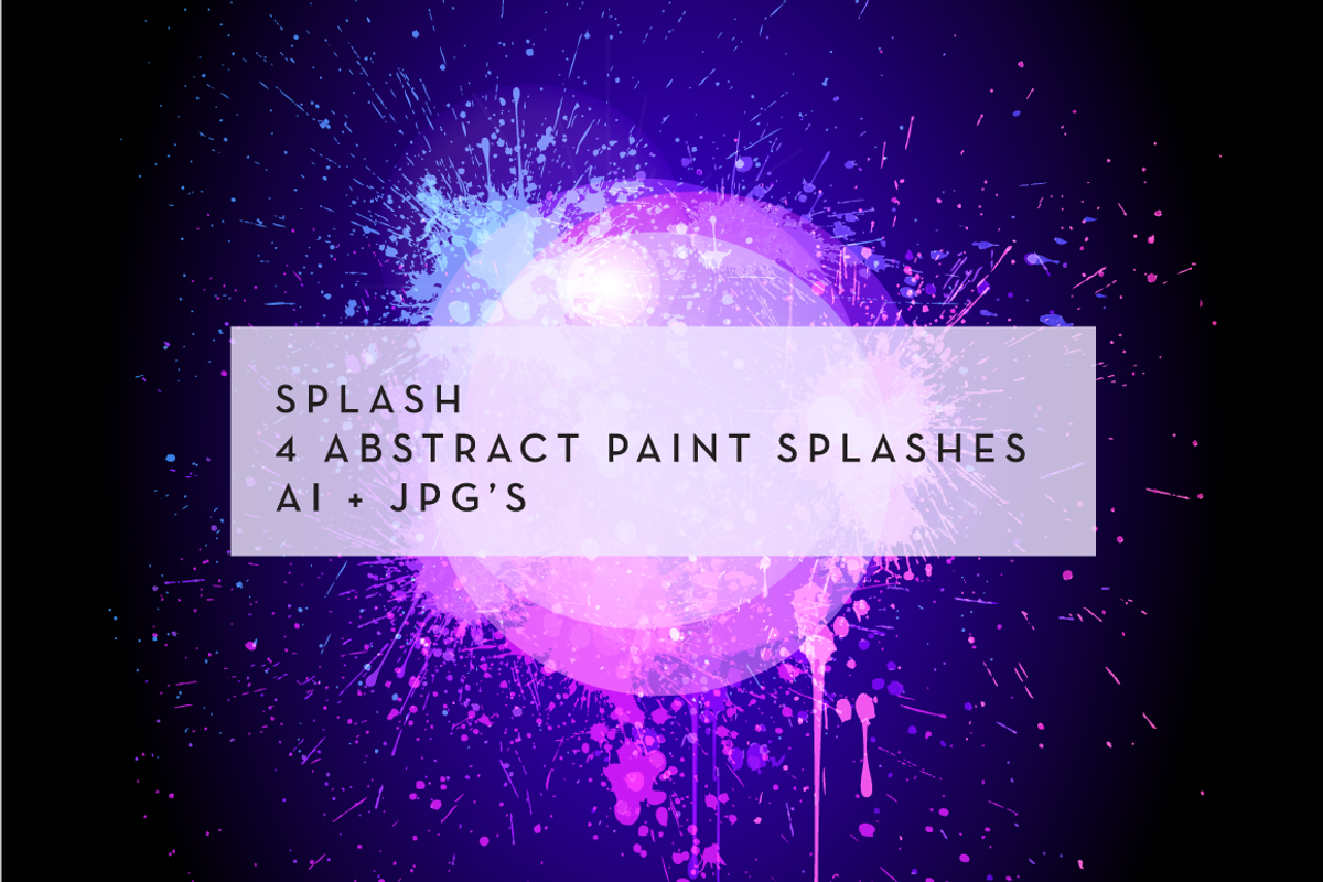 Splash: 4 background circles, a Texture Illustration by vekstok (Photo 1 of 4)