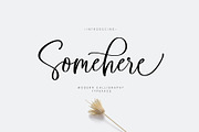 Somehere Script, a Script Font by moriztype (Thumbnail 1 of 10)