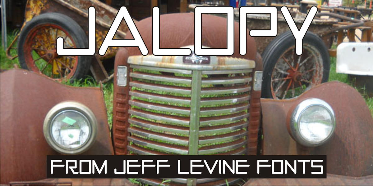 Jalopy JNL, a Sans Serif Font by Jeff Levine Fonts
