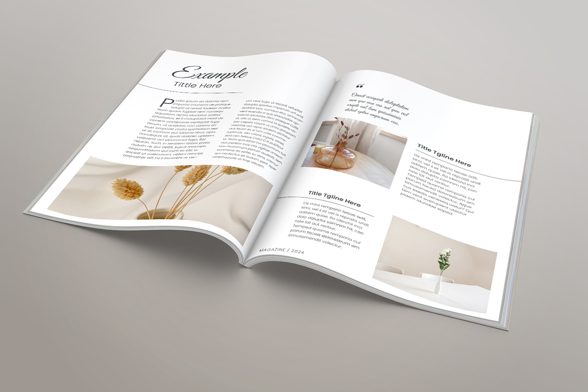 Elegant Magazine Template, a Templates & Theme by evgenystudio (Photo 3 of 9)