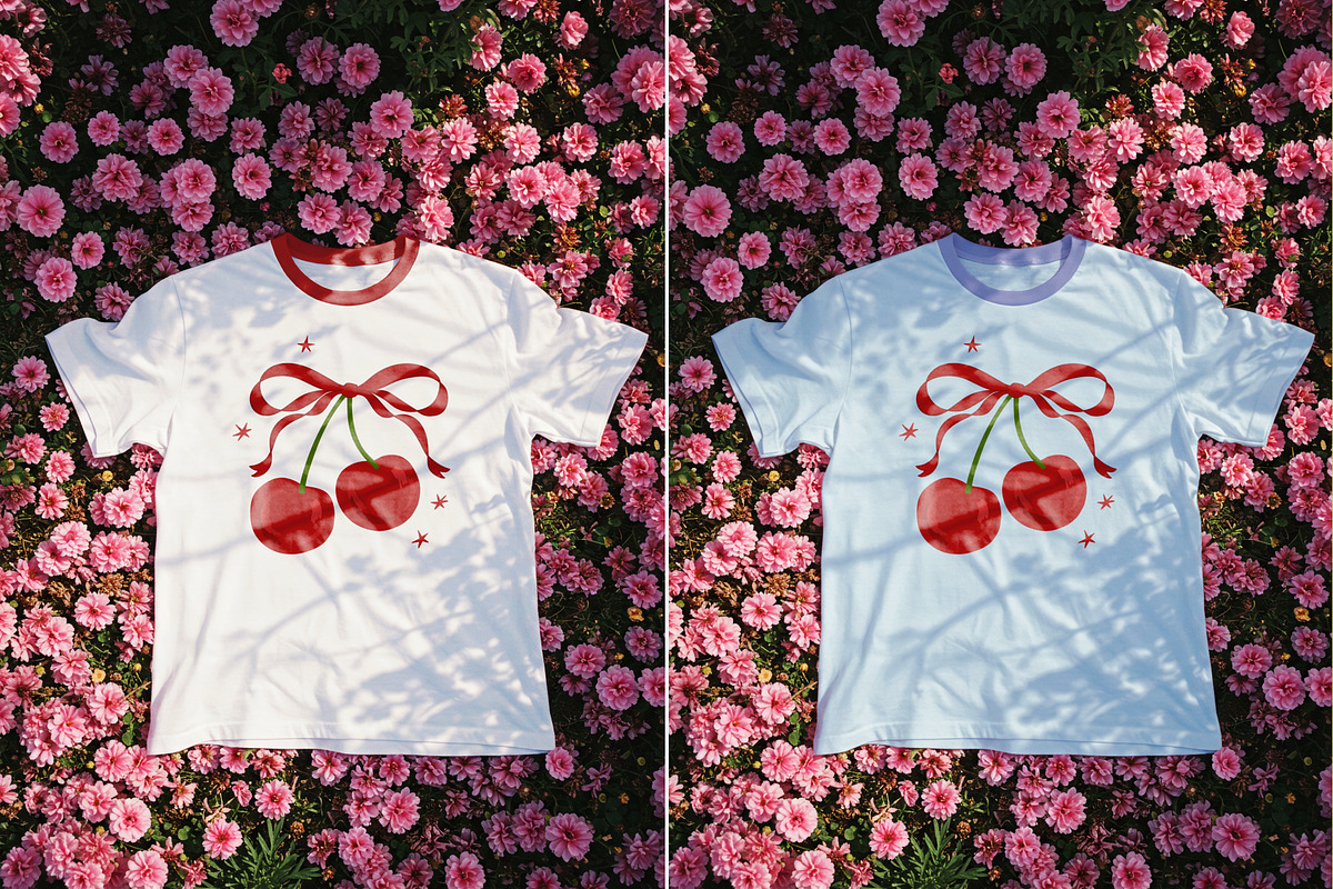 Blooming Day T-Shirt Mockup Bundle, a Shirt Mockup by Goodies.Buro (Photo 2 of 3)