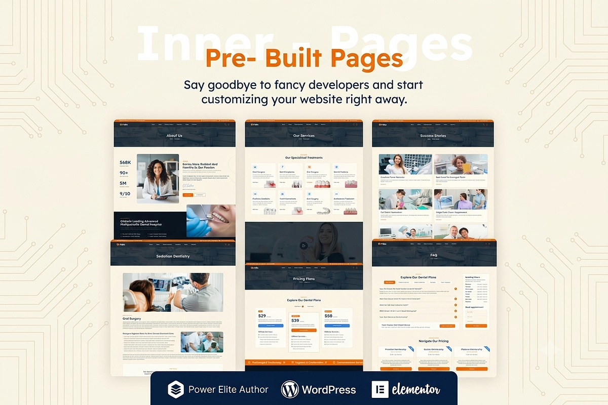 Pallu - Dental WordPress Theme, a WordPress Template by ThemesRain (Photo 3 of 3)
