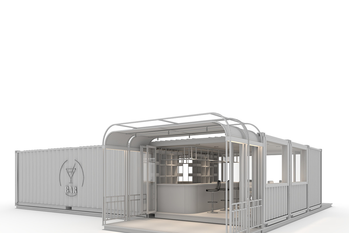 3D Model Container Bar 2, an Architecture 3D Model by SR 3D Visual (Photo 2 of 24)