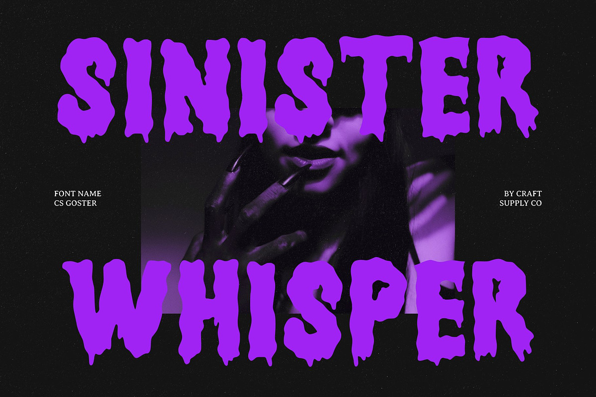 CS Goster – Vintage Horror Font, a Sans Serif Font by Craft Supply Co. (Photo 4 of 8)