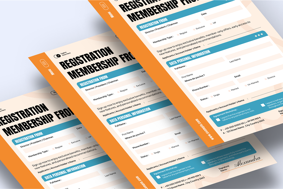 Workshop Registration Form, a Flyer Template by SquidPixey (Photo 4 of 6)
