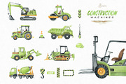 Construction Machines, a Transportation Illustration by OctopusArtis (Thumbnail 4 of 7)