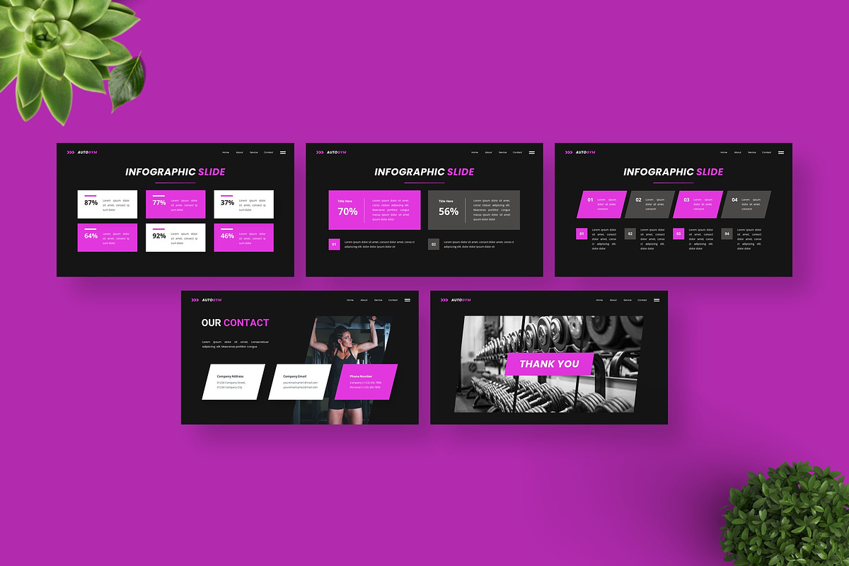 Autogym - Keynote Templates, a Presentation Template by Deepslide Studio (Photo 6 of 6)