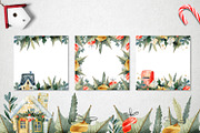 Watercolor Christmas Houses, an Illustration by annasokol_ (Thumbnail 5 of 9)
