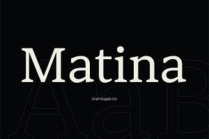 Matina Typeface