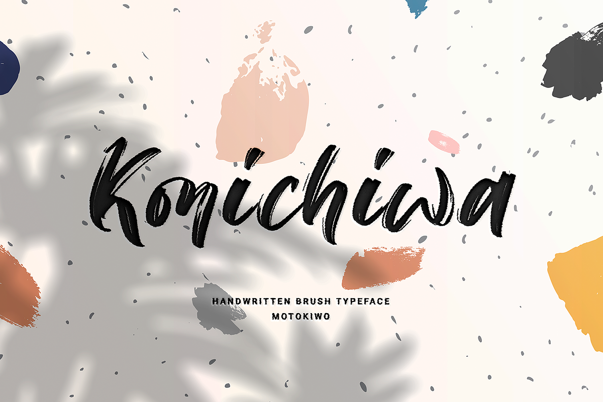 Konichiwa Handbrush Font, a Script Font by Motokiwo (Photo 1 of 10)
