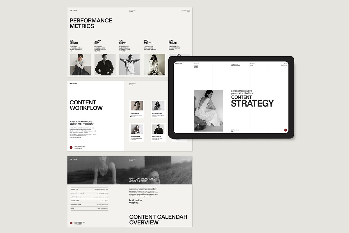 ORLI | Content Strategy Template preview 3