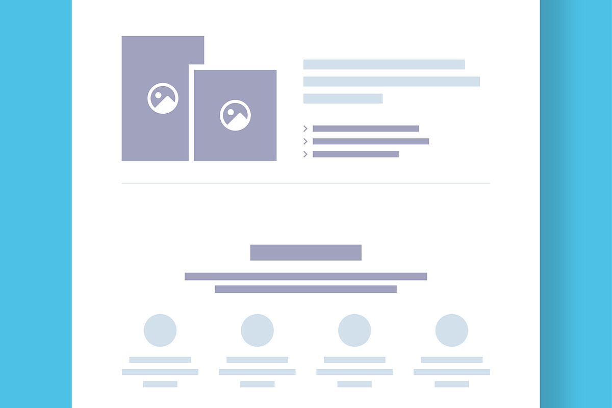 Website Wireframe for Landing Page preview 3