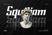 Squiliam Display Font, a Sans Serif Font by gitasetstudio (Thumbnail 5 of 6)