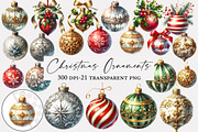 Christmas Ornaments Clipart, an Illustration by Designworld (Thumbnail 1 of 5)