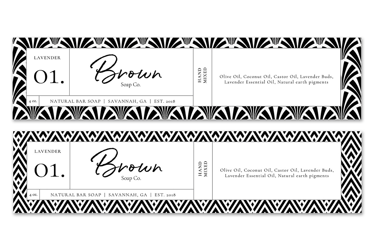 Soap Bar Label Templates, a Pattern Graphic by Marham Labeling Co (Photo 3 of 3)