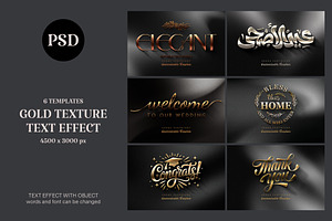 Gold Texture Text Effect, a Layer Style Add-On by PopotLane