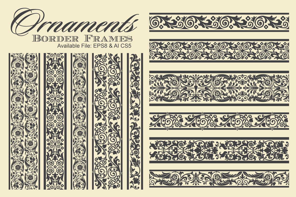 Ornaments Border Frames, an Object Graphic by G7
