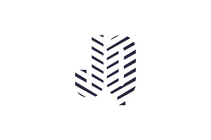 JQ or QJ logo and icon design