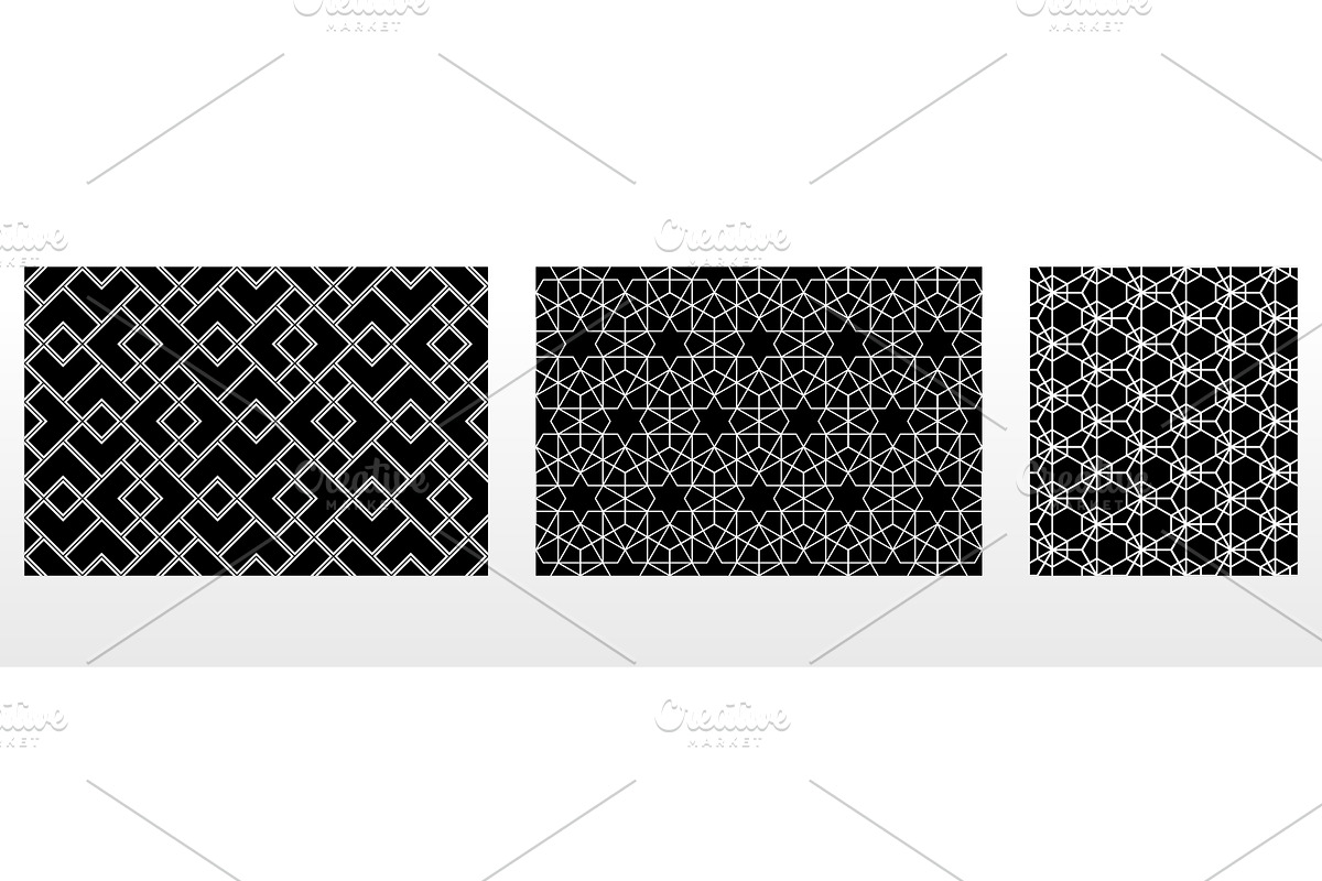 Geometric set of patterns, a Pattern Graphic by RODINA (Photo 1 of 3)